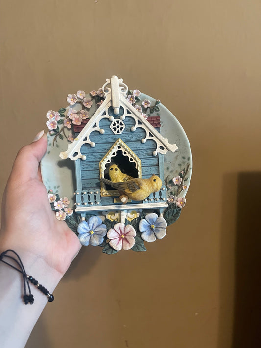 Intricate Birdhouse Wall Hanging